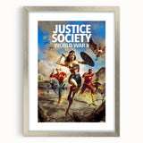 2020s Vintage Movie Poster – Justice Society WWII Retro Print