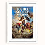 2020s Vintage Movie Poster – Justice Society WWII Retro Print