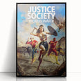 2020s Vintage Movie Poster – Justice Society WWII Retro Print