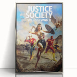 2020s Vintage Movie Poster – Justice Society WWII Retro Print