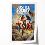 2020s Vintage Movie Poster – Justice Society WWII Retro Print
