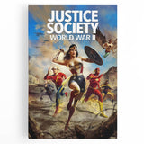 2020s Vintage Movie Poster – Justice Society WWII Retro Print
