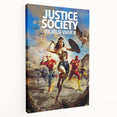 2020s Vintage Movie Poster – Justice Society WWII Retro Print