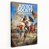 2020s Vintage Movie Poster – Justice Society WWII Retro Print