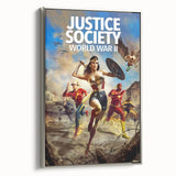 2020s Vintage Movie Poster – Justice Society WWII Retro Print