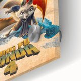 2020s Vintage Movie Poster – Kung Fu Panda 4 Retro Film Art Print