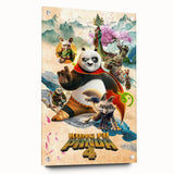 2020s Vintage Movie Poster – Kung Fu Panda 4 Retro Film Art Print