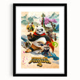 2020s Vintage Movie Poster – Kung Fu Panda 4 Retro Film Art Print