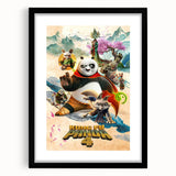 2020s Vintage Movie Poster – Kung Fu Panda 4 Retro Film Art Print