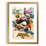 2020s Vintage Movie Poster – Kung Fu Panda 4 Retro Film Art Print