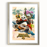 2020s Vintage Movie Poster – Kung Fu Panda 4 Retro Film Art Print