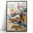 2020s Vintage Movie Poster – Kung Fu Panda 4 Retro Film Art Print