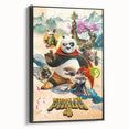 2020s Vintage Movie Poster – Kung Fu Panda 4 Retro Film Art Print