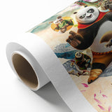 2020s Vintage Movie Poster – Kung Fu Panda 4 Retro Film Art Print