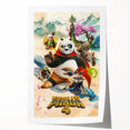 2020s Vintage Movie Poster – Kung Fu Panda 4 Retro Film Art Print