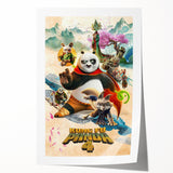 2020s Vintage Movie Poster – Kung Fu Panda 4 Retro Film Art Print