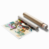 2020s Vintage Movie Poster – Kung Fu Panda 4 Retro Film Art Print