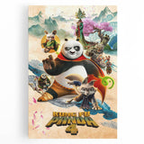 2020s Vintage Movie Poster – Kung Fu Panda 4 Retro Film Art Print