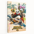 2020s Vintage Movie Poster – Kung Fu Panda 4 Retro Film Art Print