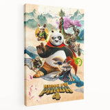 2020s Vintage Movie Poster – Kung Fu Panda 4 Retro Film Art Print
