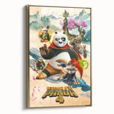 2020s Vintage Movie Poster – Kung Fu Panda 4 Retro Film Art Print