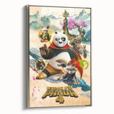 2020s Vintage Movie Poster – Kung Fu Panda 4 Retro Film Art Print