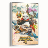 2020s Vintage Movie Poster – Kung Fu Panda 4 Retro Film Art Print
