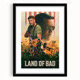 2020s Vintage Movie Poster – Land of Bad Retro Film Art Print