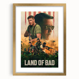 2020s Vintage Movie Poster – Land of Bad Retro Film Art Print