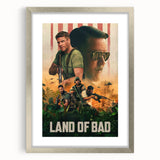 2020s Vintage Movie Poster – Land of Bad Retro Film Art Print