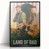 2020s Vintage Movie Poster – Land of Bad Retro Film Art Print