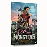 2020s Vintage Movie Poster – Love and Monsters Retro Film Art