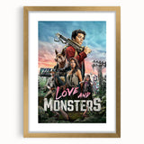 2020s Vintage Movie Poster – Love and Monsters Retro Film Art