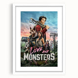 2020s Vintage Movie Poster – Love and Monsters Retro Film Art