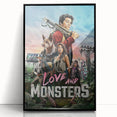2020s Vintage Movie Poster – Love and Monsters Retro Film Art
