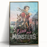 2020s Vintage Movie Poster – Love and Monsters Retro Film Art