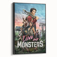 2020s Vintage Movie Poster – Love and Monsters Retro Film Art