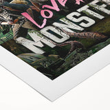 2020s Vintage Movie Poster – Love and Monsters Retro Film Art