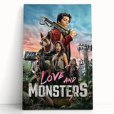 2020s Vintage Movie Poster – Love and Monsters Retro Film Art