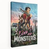 2020s Vintage Movie Poster – Love and Monsters Retro Film Art