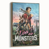 2020s Vintage Movie Poster – Love and Monsters Retro Film Art