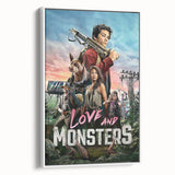 2020s Vintage Movie Poster – Love and Monsters Retro Film Art