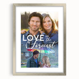 2020s Vintage Movie Poster – Love in the Forecast Retro Film Art