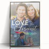 2020s Vintage Movie Poster – Love in the Forecast Retro Film Art