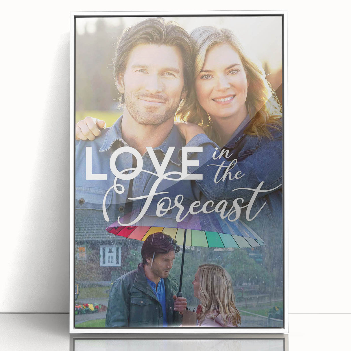 2020s Vintage Movie Poster – Love in the Forecast Retro Film Art