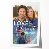 2020s Vintage Movie Poster – Love in the Forecast Retro Film Art