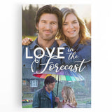 2020s Vintage Movie Poster – Love in the Forecast Retro Film Art