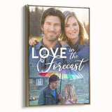 2020s Vintage Movie Poster – Love in the Forecast Retro Film Art