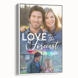 2020s Vintage Movie Poster – Love in the Forecast Retro Film Art