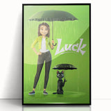 2020s Vintage Movie Poster – Luck Retro Film Art Collectible Print